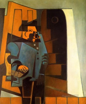 the ill matched couple Painting - the miller 1918 Juan Gris